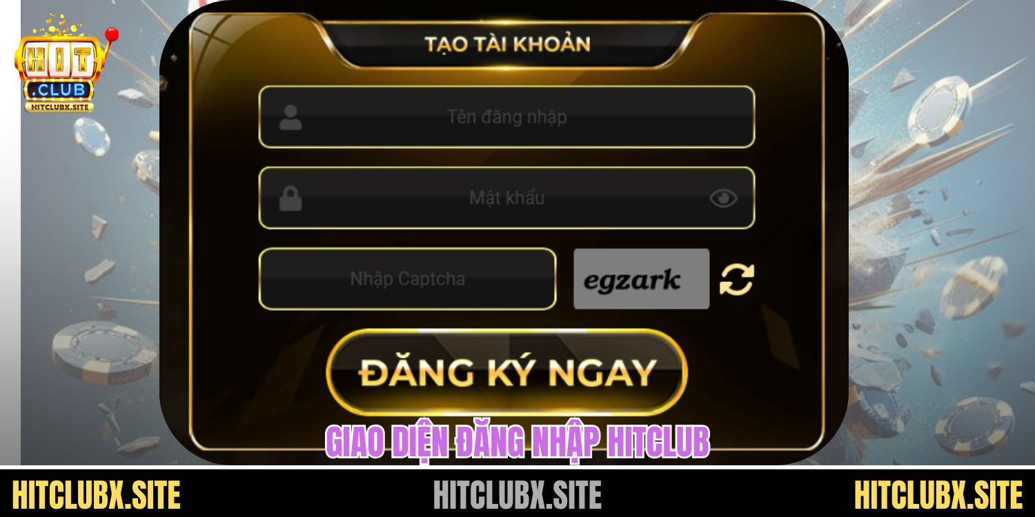 Giao diện đăng nhập HITCLUB
